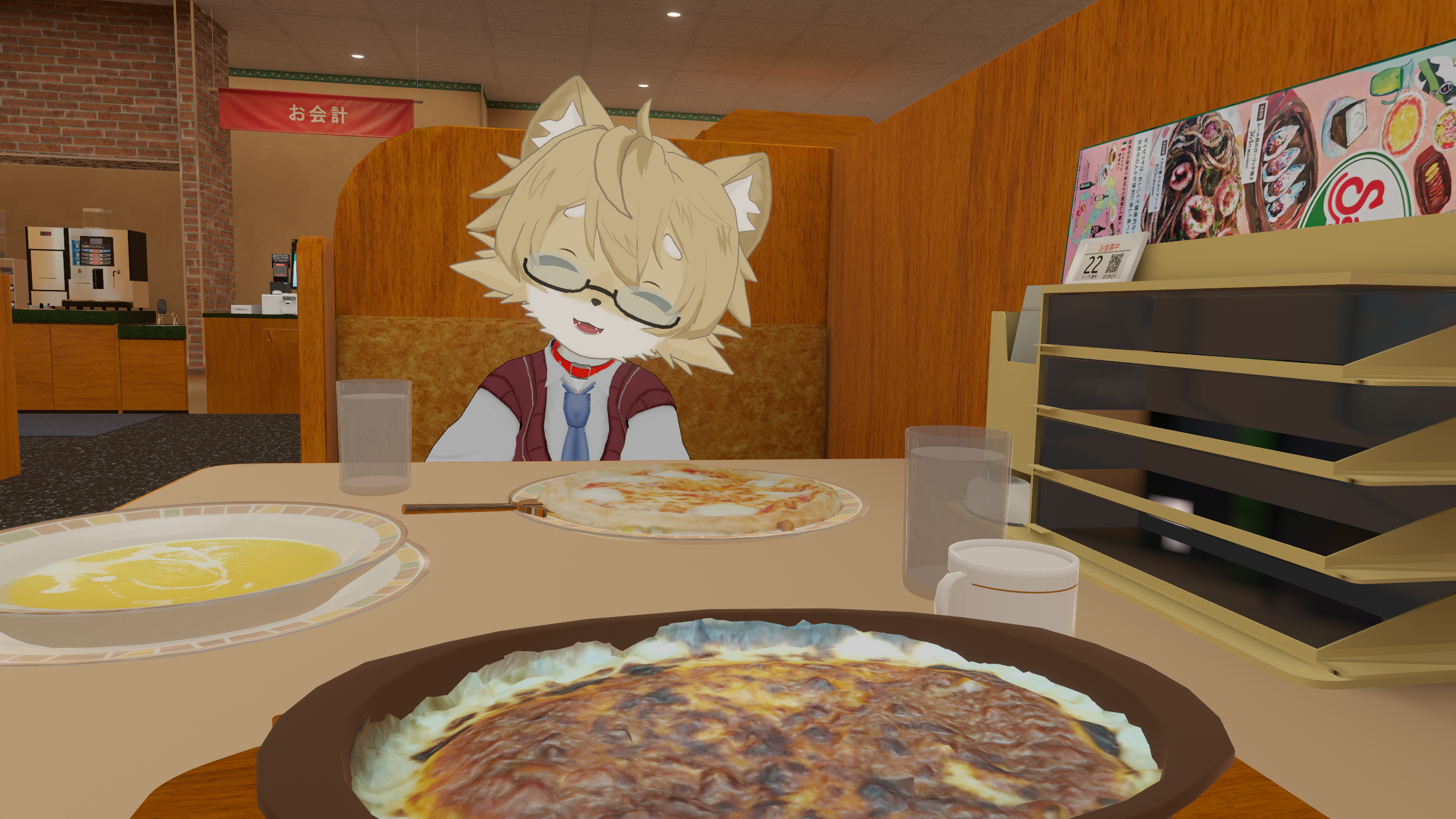サイゼで喜ぶケモショタ1