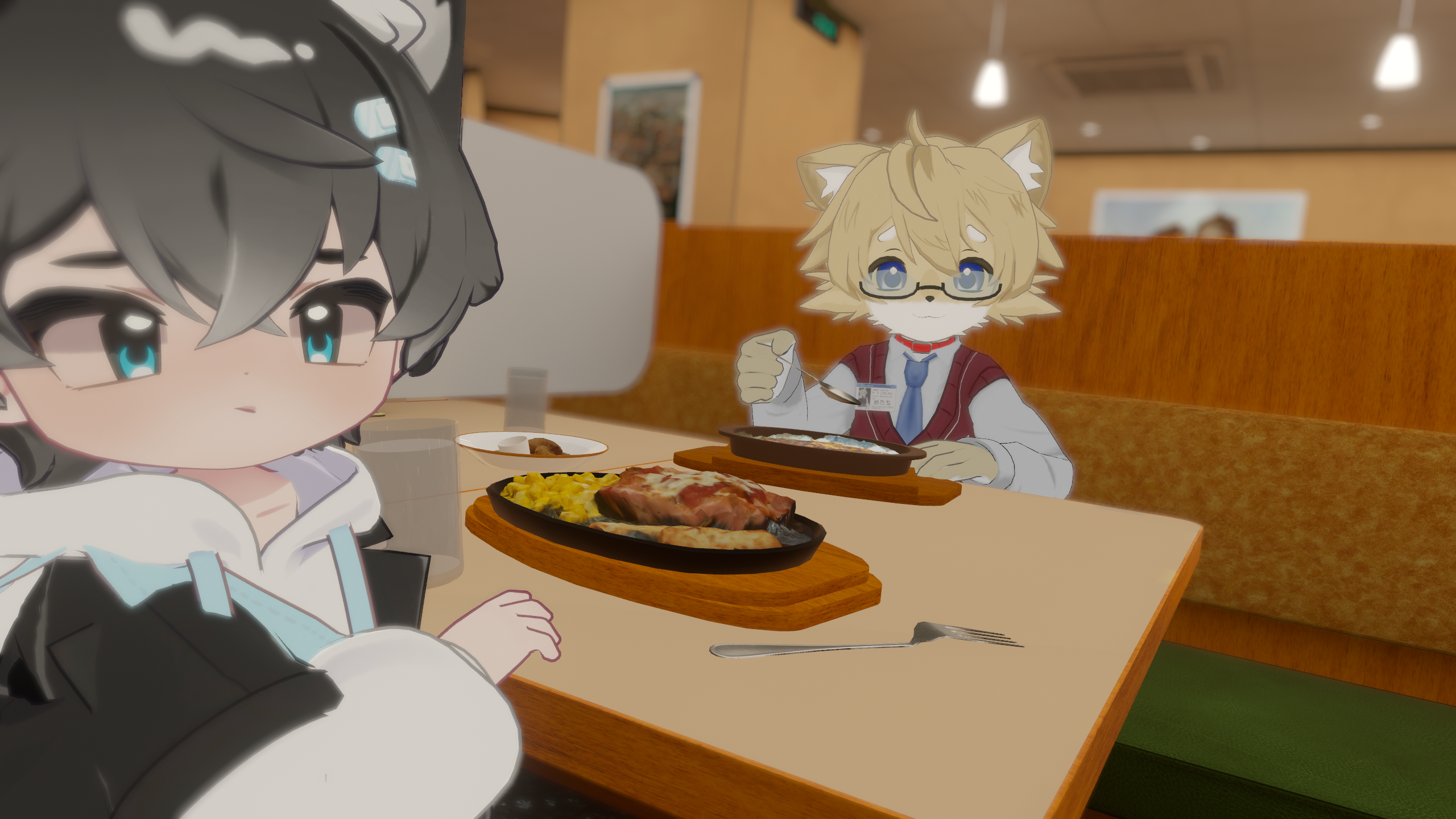 サイゼで喜ぶケモショタ3