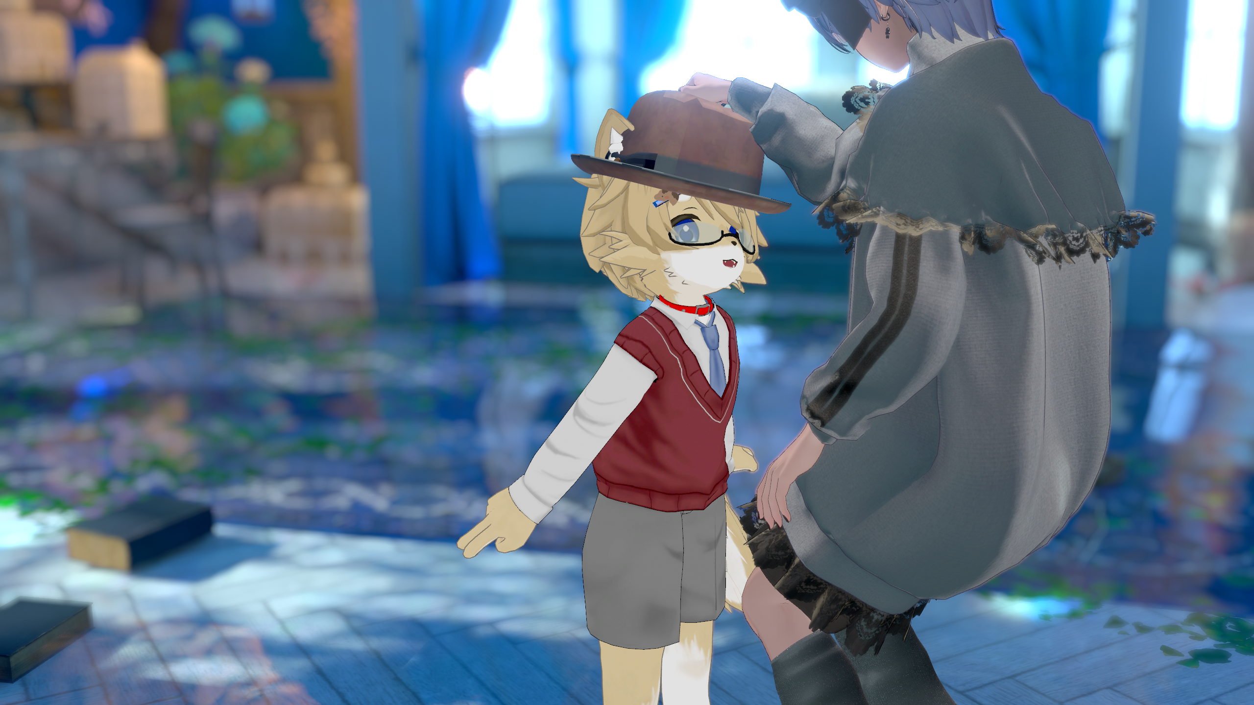 帽子を授けてもらったよ！